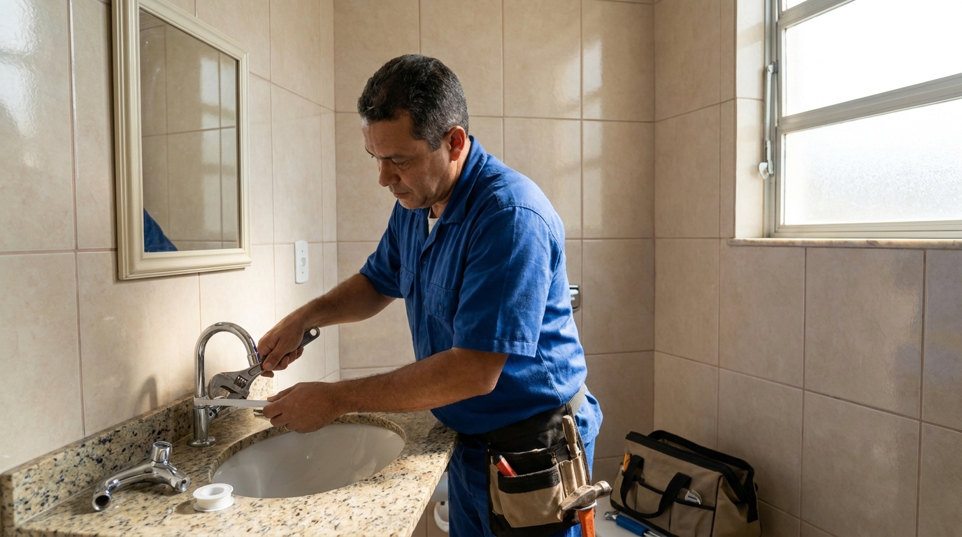 Ajustes em Torneiras no Conjunto Raul Balduino, Anápolis‑GO