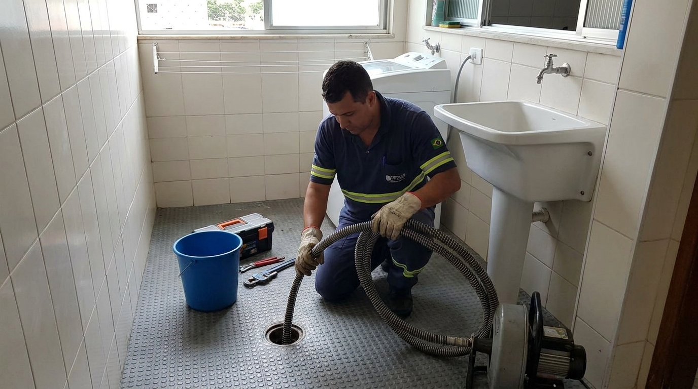 Desobstrução na Cozinha no Bom Sucesso, Anápolis‑GO